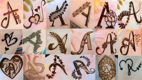 7_10 Unique A Letter Mehndi Designs With Pictures