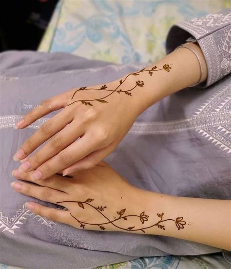 14_Simple Mehndi Design Tattoo  Tattoos Era