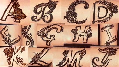 3_26 Stunning Mehndi Designs For Each Alphabet  Fabbon