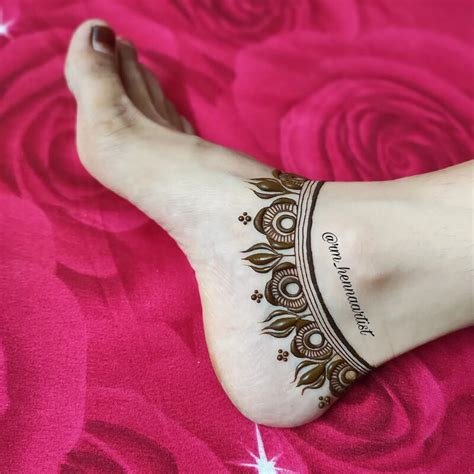 12_Mehendi designs for ankle  Part 3  Mehndi Design