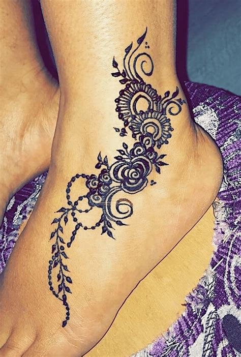 11_15 Mehndi Designs For Ankle  Flawssy