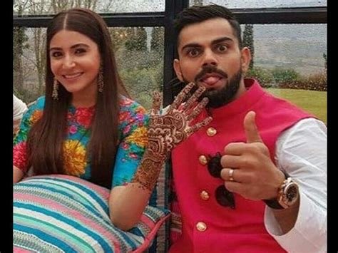 10_Anushka Sharma  Virat Kohli Wedding Mehndi Baraat Pictures  New