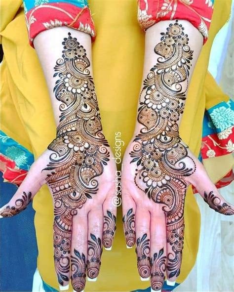 1_25 Best Arabic Mehndi Designs for full Hands Images 2021  Women