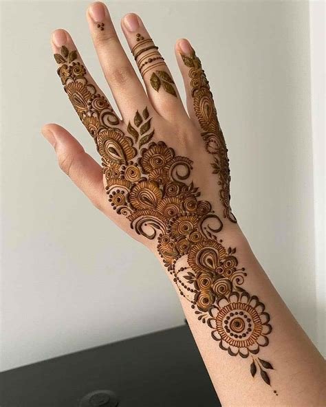 15_Mehndi Designs for Front Hand in Arabic Style  K4 Fashion