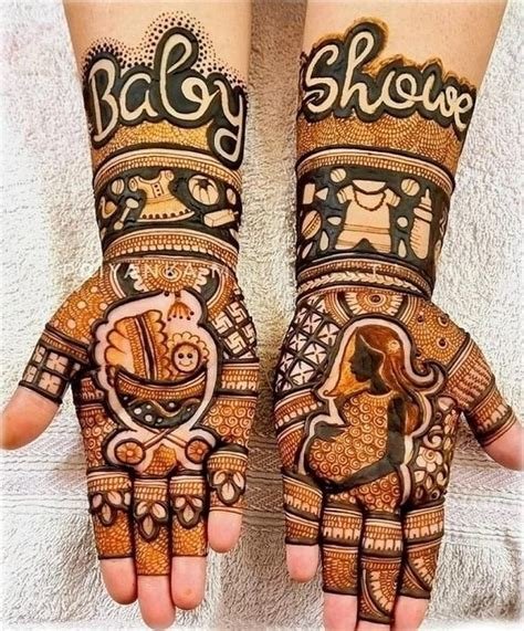 12_Best Baby Shower Heena Mehendi Designs  Jaipur Mehandi Artist