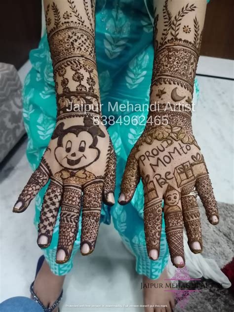 1_Best Baby Shower Heena Mehendi Designs  Jaipur Mehandi Artist