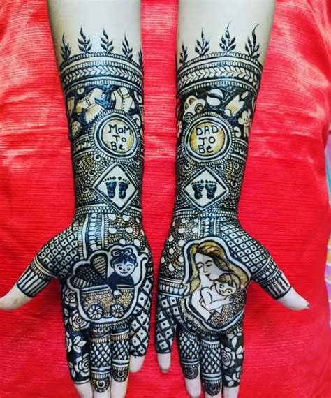 4_Baby Shower Mehndi Design  Godh Bharai Mehndi Design