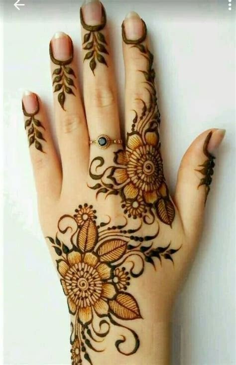 8_Eid Special Easy Floral Mehndi Designs for Hand  K4 Fashion