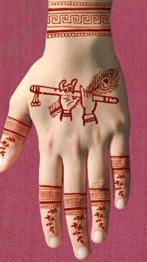 7_10 Mehendi Designs to Celebrate Krishna Janmashtami  Bridal Look