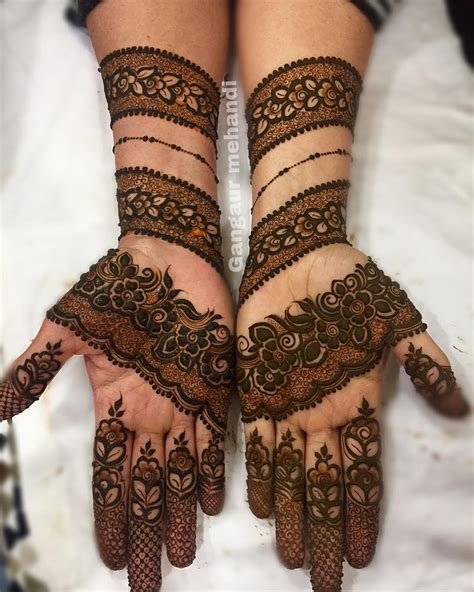 6_25 Marwari Mehndi Designs For Hands And Feet