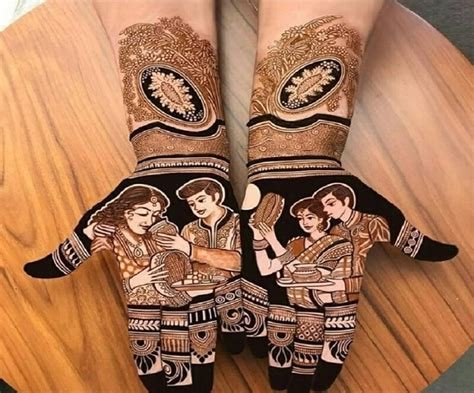 5_51 Karwa Chauth Mehndi Designs For Newlywed Brides