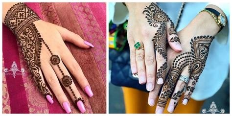 7_30 Stylish Back Hand Mehndi Designs for Ladies  Mehndi  Crayon