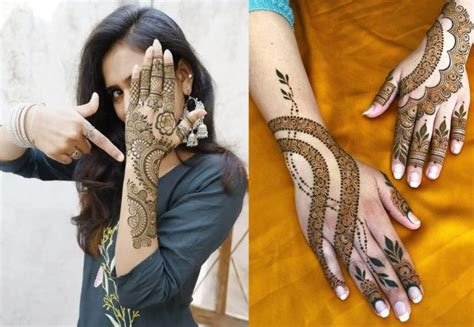 7_Simple Mehndi Designs For Back Hand  Design Talk