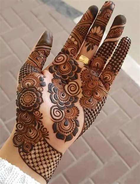 10_Easy Flower Mehndi Designs For Palm  Best Flower Site