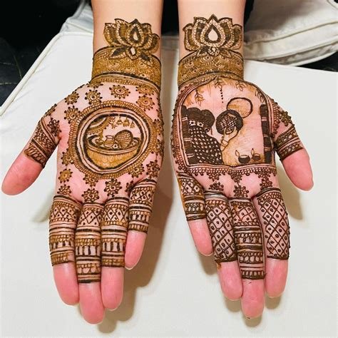 5_51 Karwa Chauth Mehndi Designs For Newlywed Brides