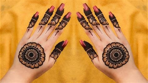 9_Arabic Back Hand Mehndi Back And Easy Gol Tikki Mehndi Design  ZOHAL