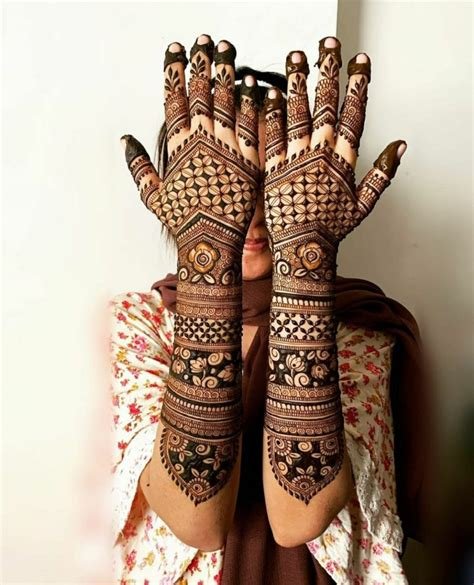 10_40 Front Hand Mehndi Designs For Every Bride  WedMeGood