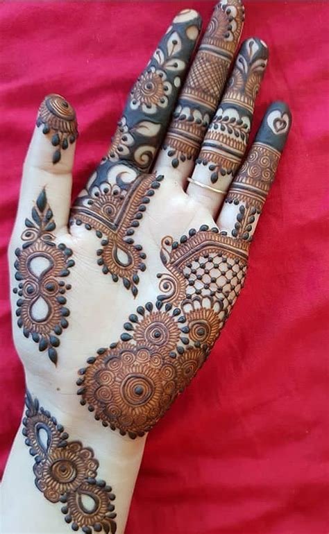 13_63 Stylish Front Hand Simple Mehndi Designs With Photos  Fabbon