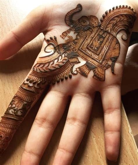 8_Adorable Elephant Motifs That Are Trending On Mehendi Designs  WedMeGood