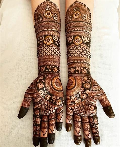 15_22 Latest  Unique Bridal Mehndi Designs Full Hands  ZeroKaata Studio