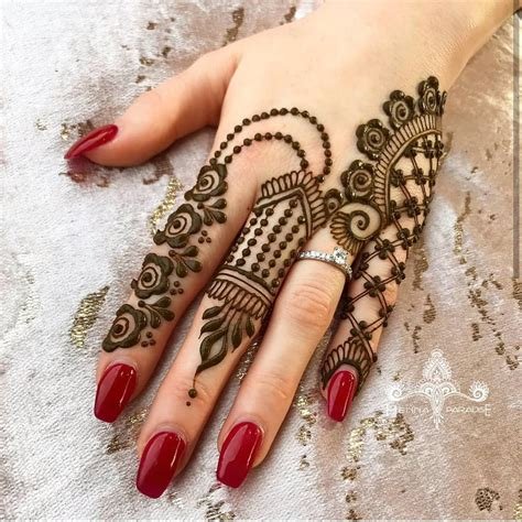 10_50 Latest One Finger Mehndi Designs  K4 Fashion