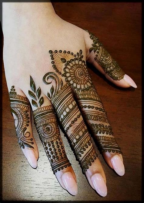 10_50 Latest One Finger Mehndi Designs  K4 Fashion