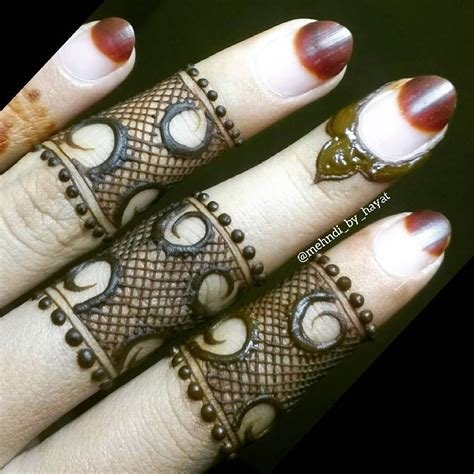 8_30 Stylish and Elegant Finger Mehndi Designs  Tikli