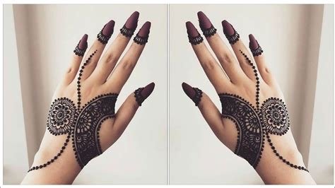 12_Easy Mehndi Designs For Hands For Beginners