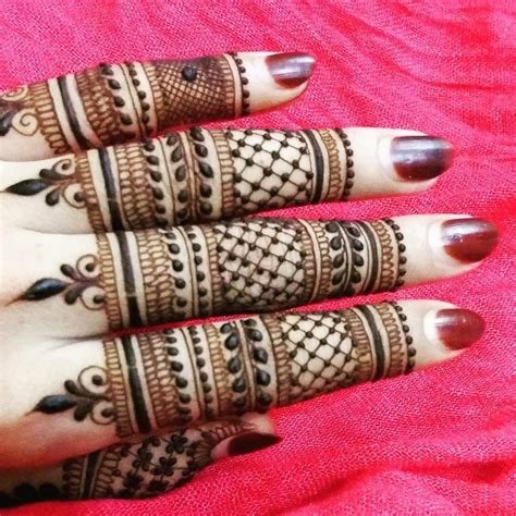 11_50 Latest One Finger Mehndi Designs  K4 Fashion