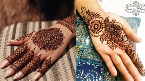 9_20 Beautiful and Easy Mehndi Designs 2018  Mehndi  Crayon