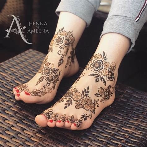 14_150 Latest Foot Mehndi Designs for 2022 Simple Easy Foot Mehndi Design