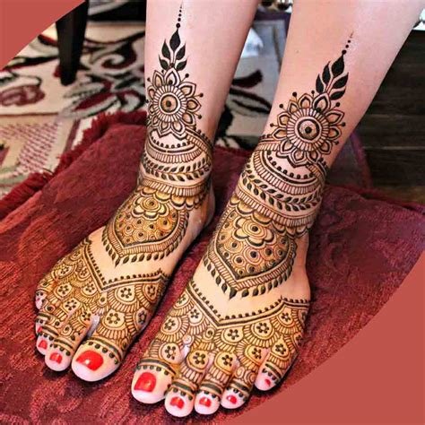 11_21 Simple Foot Mehndi Design That Are Perfect For BridesToBe