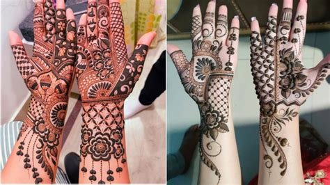 7_Simple Mylanchi Designs For Front Hand  Kerala Mehndi Designs 2024