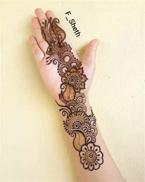 1_Mehndi Designs for Front Hand in Arabic Style  K4 Fashion