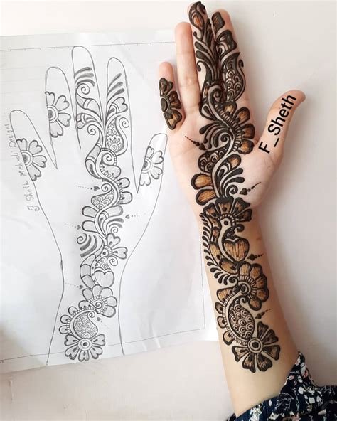 6_Mehndi Designs for Front Hand in Arabic Style  K4 Fashion