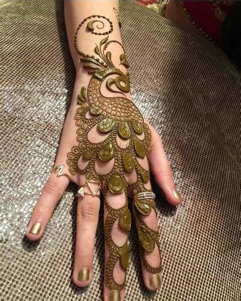 11_12 Unique Peacock Mehndi Design Ideas  Tikki Mehndi Design
