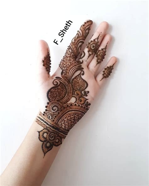 13_Gorgeous Mehndi Design For Front Hand  Design Talk