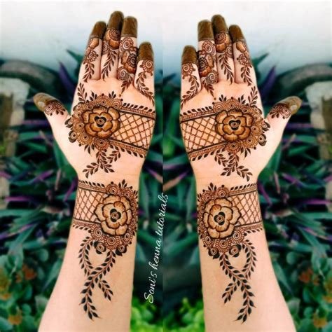 1_20 Arabic Mehndi Designs For Front Hand to Steal your Heart  Tikli