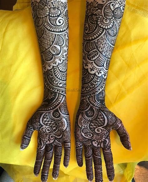 9_Bridal Mehndi Designs For Full Hands Front And Back