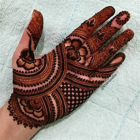 13_20 Simple And Easy Palm Mehndi Designs