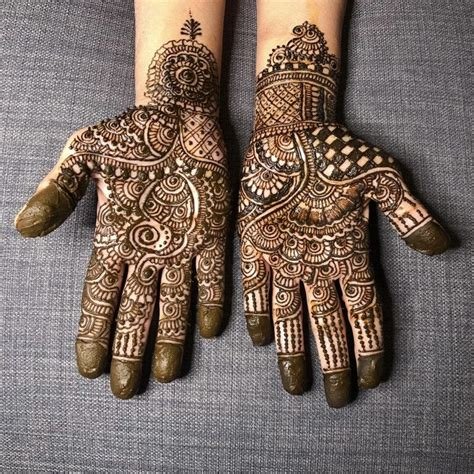 11_Simple Full Palm Mehndi Design to Express Your Style