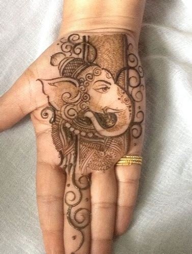 13_9 Adorable Ganesh Mehndi Designs  Styles At Life