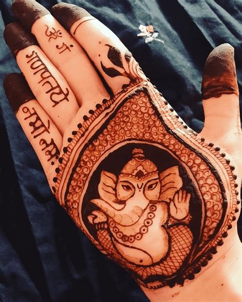 4_Ganesh Chaturthi Mehndi Design Images Ganesh Chaturthi Henna Design Ideas