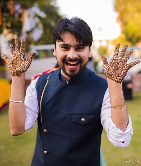 1_10 Gents Mehndi Designs for the Handsome Grooms for Their Mehndi