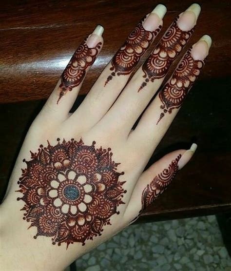 1_Easy Round DesignGol Tikka Mehndi for Hands 2021  FashionGlint