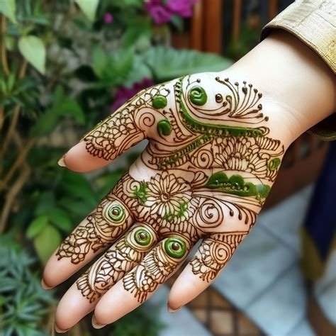 10_Gol mehndi design front hand by Louis Robbin on Mehndi World