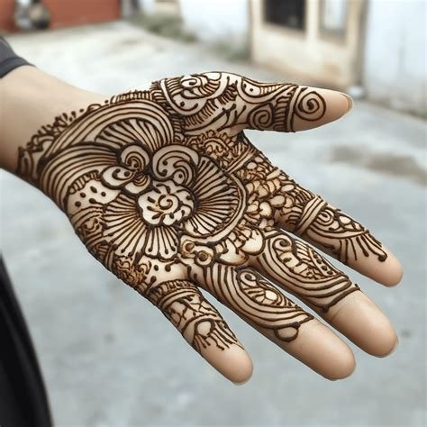 2_Gol mehndi design front hand by Louis Robbin on Mehndi World