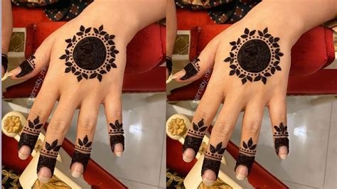 1_Easy Round DesignGol Tikka Mehndi for Hands 2021  FashionGlint