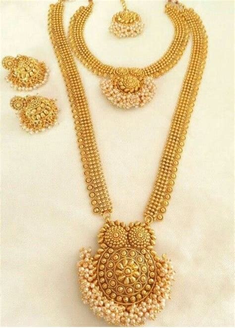 12_Buy Gold Mehndi Necklace Set  89093