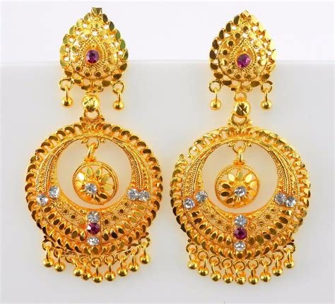 3_Beautiful Designs Of Gold Jhumkas  Fashion Beauty Mehndi Jewellery